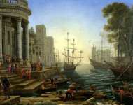 Claude - Seaport with the Embarkation of Saint Ursula